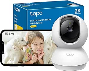 Tapo 2K(3MP) Caméra Surveillance WiFi intérieure 360° C210